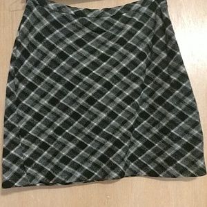 Plaid A line miniskirt